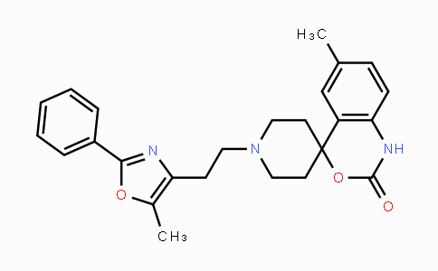 CAS No. 300816-15-3, 6-Methyl-1'-(2-(5-methyl-2-phenyloxazol-4-yl)ethyl)spiro-[benzo[d][1,3]oxazine-4,4'-piperidin]-2(1H)-one