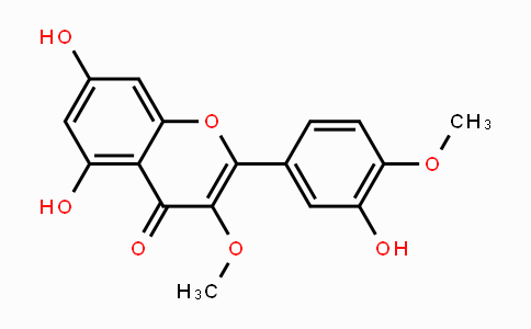CAS No. 33429-83-3, 5,7-Dihydroxy-2-(3-hydroxy-4-methoxyphenyl)-3-methoxy-4H-chromen-4-one