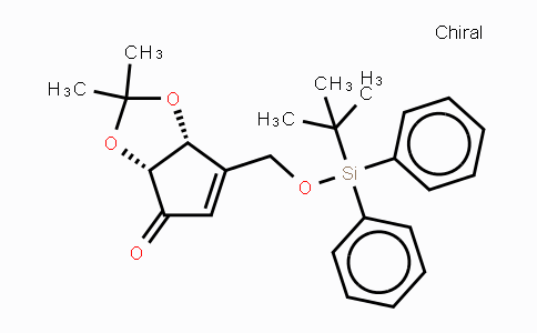 CAS No. 303963-92-0, (3AR,6aR)-6-(((tert-Butyldiphenylsilyl)oxy)methyl)-2,2-dimethyl-3aH-cyclopenta[d][1,3]dioxol-4(6aH)-one