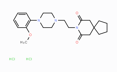CAS No. 21102-95-4, 8-(2-(4-(2-Methoxyphenyl)piperazin-1-yl)ethyl)-8-azaspiro[4.5]decane-7,9-dione dihydrochloride