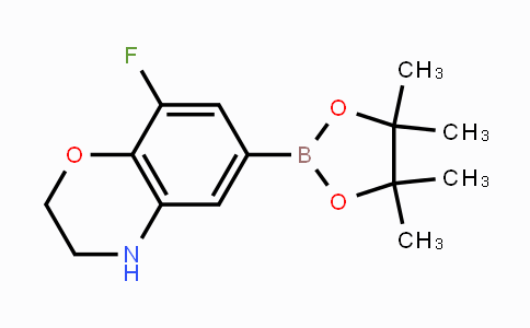 CAS No. 1256255-96-5, 8-Fluoro-6-(4,4,5,5-tetramethyl-1,3,2-dioxaborolan-2-yl)-3,4-dihydro-2H-benzo[b][1,4]oxazine