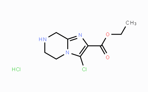 CAS No. 1174069-17-0, Ethyl 3-chloro-5,6,7,8-tetrahydroimidazo-[1,2-a]pyrazine-2-carboxylate hydrochloride