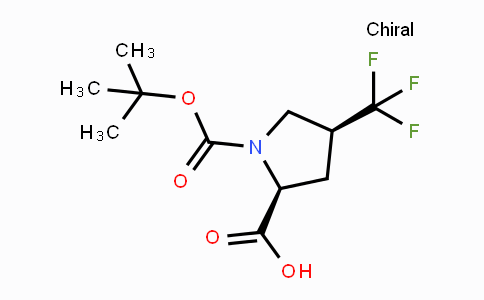 CAS No. 470482-41-8, (2S,4S)-1-(tert-Butoxycarbonyl)-4-(trifluoromethyl)-pyrrolidine-2-carboxylic acid