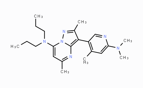 CAS No. 195055-03-9, 3-(6-(Dimethylamino)-4-methylpyridin-3-yl)-2,5-dimethyl-N,N-dipropylpyrazolo[1,5-a]pyrimidin-7-amine