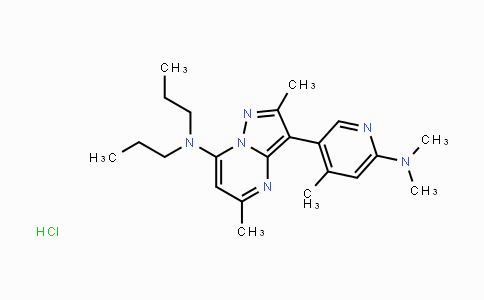 CAS No. 195055-66-4, 3-(6-(Dimethylamino)-4-methylpyridin-3-yl)-2,5-dimethyl-N,N-dipropylpyrazolo[1,5-a]pyrimidin-7-amine hydrochloride