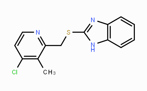 CAS No. 103312-62-5, 2-(((4-Chloro-3-methylpyridin-2-yl)-methyl)thio)-1H-benzo[d]imidazole