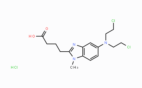 CAS No. 3543-75-7, 4-(5-(Bis(2-chloroethyl)amino)-1-methyl-1H-benzo-[d]imidazol-2-yl)butanoic acid hydrochloride