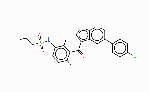 MC100542 | 918504-65-1 | N-(3-{[5-(4-氯苯基)-1H-吡咯并[2,3-b]吡啶-3-基]羰基}-2,4-二氟苯基)丙烷-1-磺酰胺