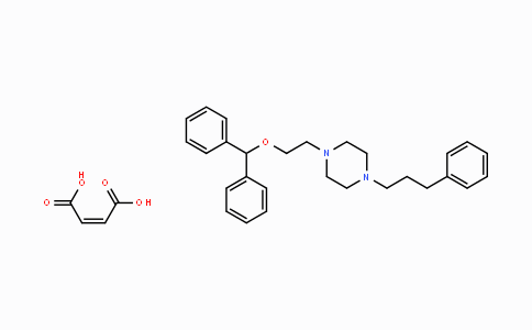 CAS No. 76778-22-8, 1-(2-(Benzhydryloxy)ethyl)-4-(3-phenylpropyl)piperazine maleate
