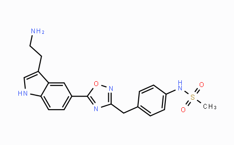CAS No. 137403-12-4, N-(4-((5-(3-(2-Aminoethyl)-1H-indol-5-yl)-1,2,4-oxadiazol-3-yl)methyl)phenyl)methanesulfonamide