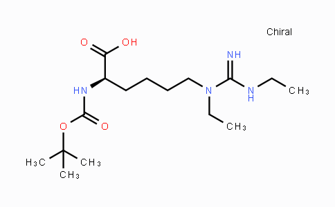 MC100567 | 110761-76-7 | (R)-2-((tert-Butoxycarbonyl)amino)-6-(1,3-diethylguanidino)hexanoic acid
