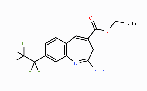 CAS No. 926927-42-6, Ethyl 2-amino-8-(perfluoroethyl)-3H-benzo[b]azepine-4-carboxylate