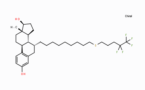 CAS No. 153004-31-0, (7R,8R,9S,13S,14S,17S)-13-Methyl-7-(9-((4,4,5,5,5-pentafluoropentyl)thio)nonyl)-7,8,9,11,12,13,14,15,16,17-decahydro-6H-cyclopenta[a]phenanthrene-3,17-diol