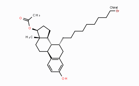 CAS No. 875573-66-3, (7R,8R,9S,13S,14S,17S)-7-(9-Bromononyl)-3-hydroxy-13-methyl-7,8,9,11,12,13,14,15,16,17-decahydro-6H-cyclopenta[a]phenanthren-17-yl acetate