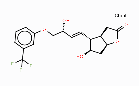 CAS No. 53872-60-9, (3AR,4R,5R,6aS)-5-Hydroxy-4-((R,E)-3-hydroxy-4-(3-(trifluoromethyl)-phenoxy)but-1-en-1-yl)hexahydro-2H-cyclopenta[b]furan-2-one