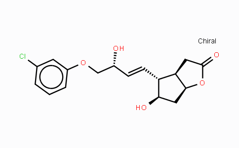 CAS No. 53906-54-0, (3AR,4R,5R,6aS)-4-((R,E)-4-(3-Chlorophenoxy)-3-hydroxybut-1-en-1-yl)-5-hydroxyhexahydro-2H-cyclopenta[b]furan-2-one