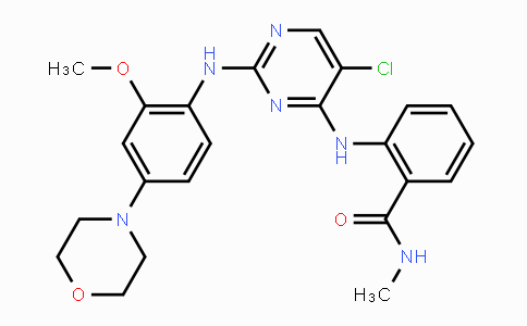 CAS No. 761437-28-9, 2-((5-Chloro-2-((2-methoxy-4-morpholinophenyl)-amino)pyrimidin-4-yl)amino)-N-methylbenzamide