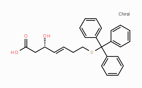 CAS No. 180973-24-4, (S,E)-3-Hydroxy-7-(tritylthio)hept-4-enoic acid