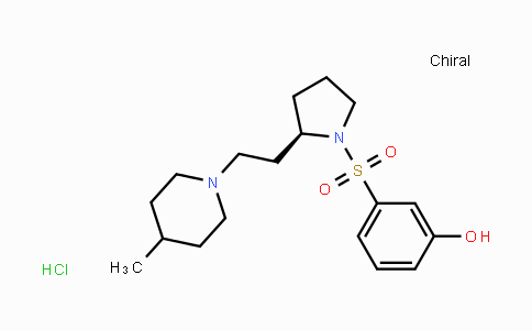 CAS No. 261901-57-9, (R)-3-((2-(2-(4-Methylpiperidin-1-yl)ethyl)pyrrolidin-1-yl)sulfonyl)phenol hydrochloride