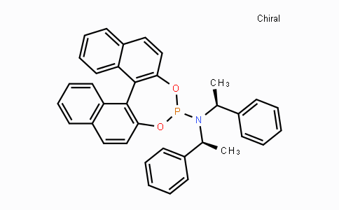 CAS No. 380230-02-4, N,N-Bis((S)-1-phenylethyl)dinaphtho-[2,1-d:1',2'-f][1,3,2]dioxaphosphepin-4-amine