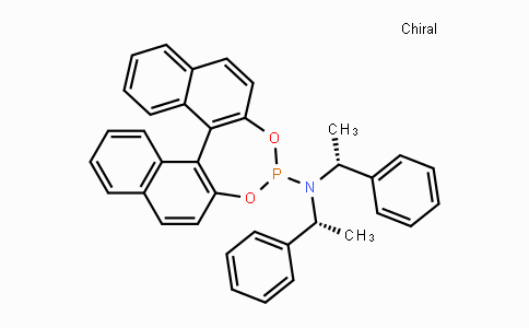 CAS No. 712352-08-4, N,N-Bis((R)-1-phenylethyl)dinaphtho-[2,1-d:1',2'-f][1,3,2]dioxaphosphepin-4-amine