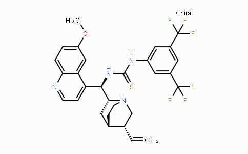 CAS No. 852913-25-8, 1-(3,5-Bis(trifluoromethyl)phenyl)-3-((1R)-(6-methoxyquinolin-4-yl)((2R,4S,5R)-5-vinylquinuclidin-2-yl)methyl)thiourea