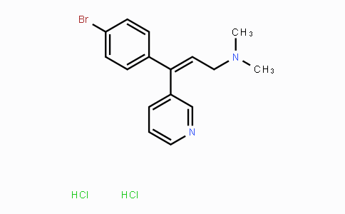 CAS No. 60525-15-7, (Z)-3-(4-Bromophenyl)-N,N-dimethyl-3-(pyridin-3-yl)prop-2-en-1-amine dihydrochloride