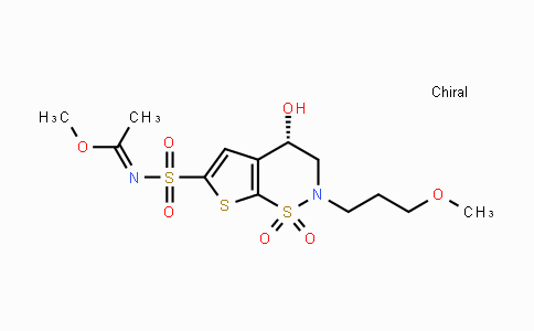 CAS No. 221910-88-9, (S,E)-Methyl N-(4-hydroxy-2-(3-methoxypropyl)-1,1-dioxido-3,4-dihydro-2H-thieno[3,2-e][1,2]thiazin-6-yl)sulfonylacetimidate