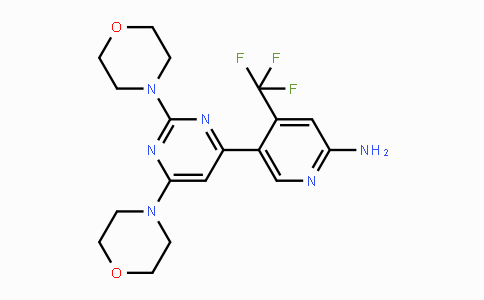 CAS No. 944396-07-0, 5-(2,6-Dimorpholinopyrimidin-4-yl)-4-(trifluoromethyl)pyridin-2-amine