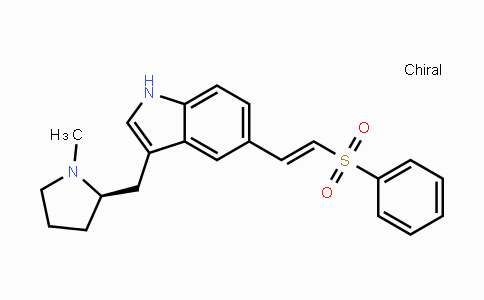 CAS No. 180637-89-2, (R)-3-((1-Methylpyrrolidin-2-yl)methyl)-5-(2-(phenylsulfonyl)vinyl)-1H-indole