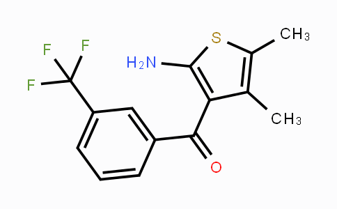 CAS No. 132861-87-1, (2-Amino-4,5-dimethylthiophen-3-yl)-(3-(trifluoromethyl)phenyl)methanone