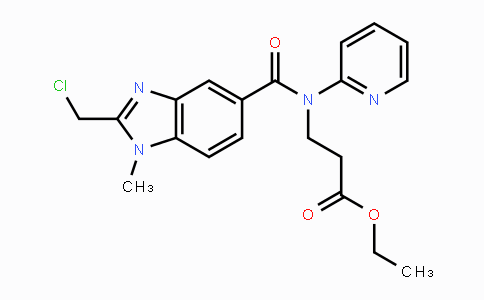 CAS No. 1307233-94-8, Ethyl 3-(2-(chloromethyl)-1-methyl-N-(pyridin-2-yl)-1H-benzo[d]imidazole-5-carboxamido)propanoate
