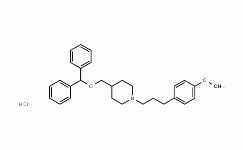 CAS No. 136647-02-4, 4-((Benzhydryloxy)methyl)-1-(3-(4-methoxyphenyl)-propyl)piperidine hydrochloride