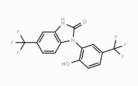 CAS No. 153587-01-0, 1-(2-Hydroxy-5-(trifluoromethyl)phenyl)-5-(trifluoromethyl)-1H-benzo[d]imidazol-2(3H)-one