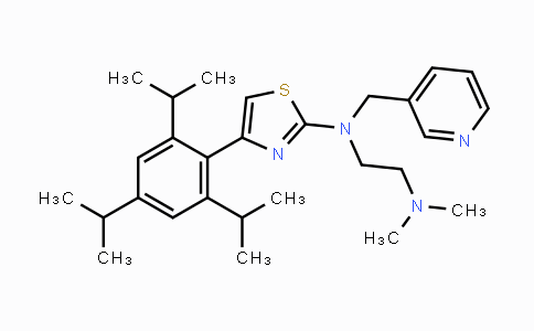 136468-36-5 | N1,N1-Dimethyl-N2-(pyridin-3-ylmethyl)-N2-(4-(2,4,6-triisopropylphenyl)thiazol-2-yl)ethane-1,2-diamine