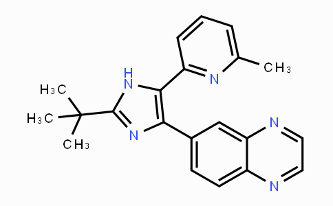 CAS No. 356559-20-1, 6-(2-(tert-Butyl)-5-(6-methylpyridin-2-yl)-1H-imidazol-4-yl)quinoxaline