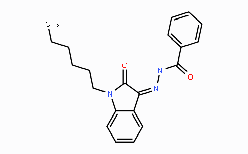 CAS No. 1048973-47-2, N'-(1-Hexyl-2-oxoindolin-3-ylidene)benzohydrazide