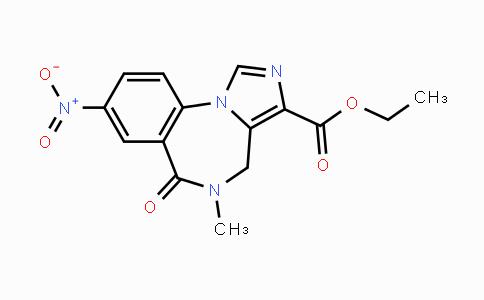 CAS No. 84377-97-9, Ethyl 5-methyl-8-nitro-6-oxo-5,6-dihydro-4H-benzo-[f]imidazo[1,5-a][1,4]diazepine-3-carboxylate