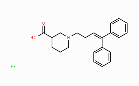 CAS No. 85375-15-1, 1-(4,4-Diphenylbut-3-en-1-yl)piperidine-3-carboxylic acid hydrochloride