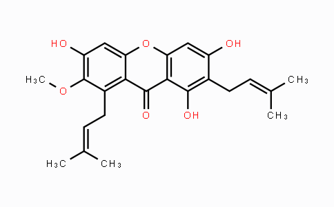 CAS No. 6147-11-1, 1,3,6-Trihydroxy-7-methoxy-2,8-bis(3-methylbut-2-en-1-yl)-9H-xanthen-9-one