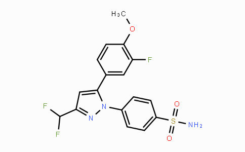 CAS No. 169590-41-4, 4-(3-(Difluoromethyl)-5-(3-fluoro-4-methoxyphenyl)-1H-pyrazol-1-yl)benzenesulfonamide