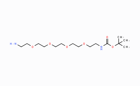 CAS No. 811442-84-9, tert-Butyl (14-amino-3,6,9,12-tetraoxatetradecyl)carbamate