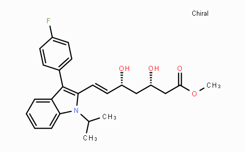 CAS No. 93957-53-0, (3S,5R,E)-Methyl 7-(3-(4-fluorophenyl)-1-isopropyl-1H-indol-2-yl)-3,5-dihydroxyhept-6-enoate