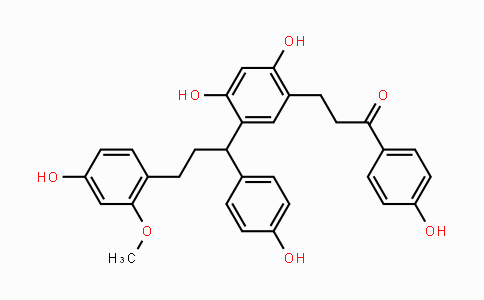 CAS No. 400603-95-4, 3-(2,4-Dihydroxy-5-(3-(4-hydroxy-2-methoxyphenyl)-1-(4-hydroxyphenyl)-propyl)phenyl)-1-(4-hydroxyphenyl)propan-1-one