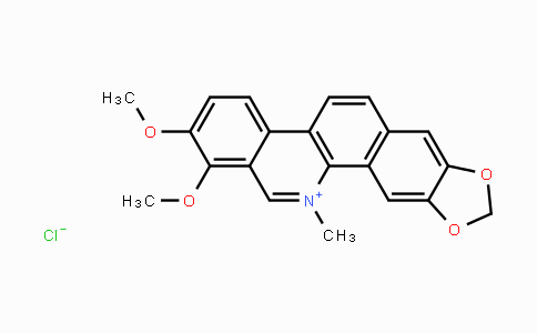 CAS No. 3895-92-9, 1,2-Dimethoxy-12-methyl-[1,3]dioxolo[4',5':4,5]-benzo[1,2-c]phenanthridin-12-ium chloride