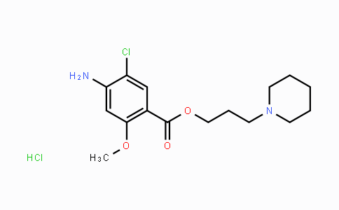 CAS No. 149719-06-2, 3-(Piperidin-1-yl)propyl 4-amino-5-chloro-2-methoxybenzoate hydrochloride