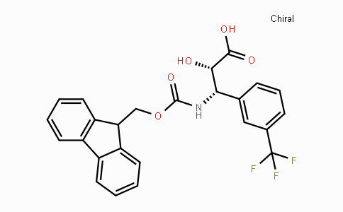 CAS No. 959581-13-6, (2S,3S)-3-((((9H-Fluoren-9-yl)methoxy)carbonyl)amino)-2-hydroxy-3-(3-(trifluoromethyl)phenyl)propanoic acid