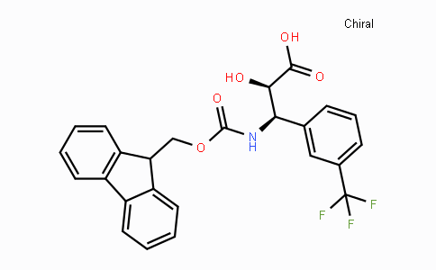 CAS No. 1217817-77-0, (2R,3R)-3-((((9H-Fluoren-9-yl)methoxy)carbonyl)amino)-2-hydroxy-3-(3-(trifluoromethyl)phenyl)propanoic acid