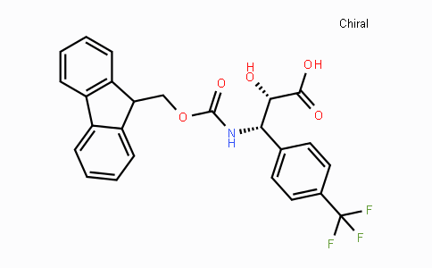 CAS No. 959574-18-6, (2S,3S)-3-((((9H-Fluoren-9-yl)methoxy)carbonyl)amino)-2-hydroxy-3-(4-(trifluoromethyl)phenyl)propanoic acid