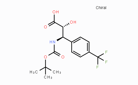 CAS No. 1217733-31-7, (2R,3R)-3-((tert-Butoxycarbonyl)amino)-2-hydroxy-3-(4-(trifluoromethyl)phenyl)propanoic acid
